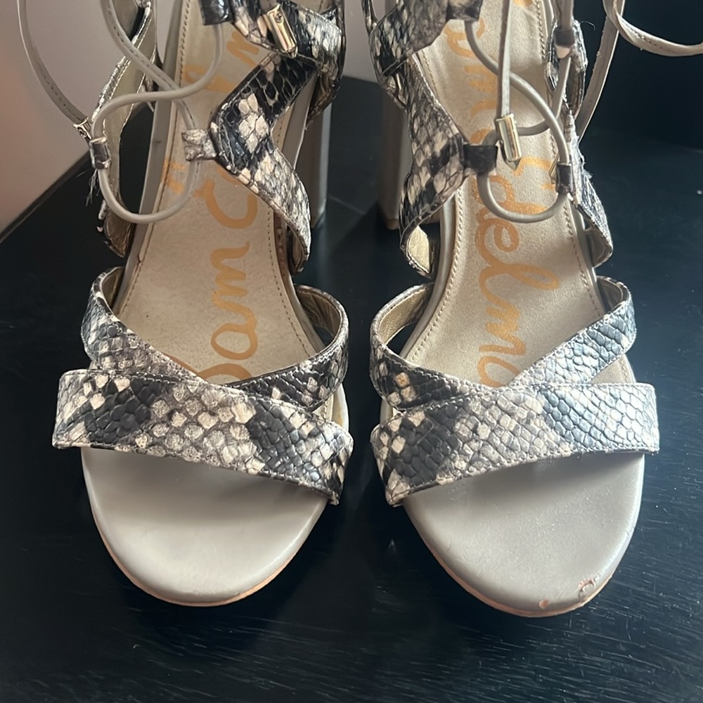 Sam Edelman Snake-Print Block Heel - image 3